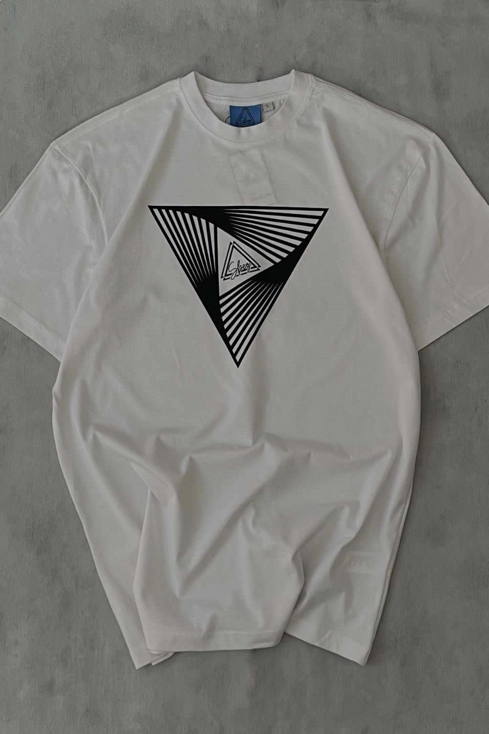 T-shirt-oversize-Slightly high neck  (Psychedelic)